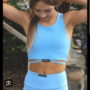 Honeycut Boujee Blue Tank Top